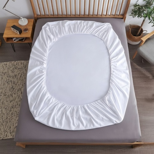 Простыня на резинке - 160x200x25 cм - Белая - 11223