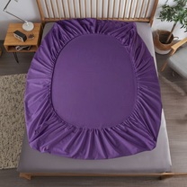 Простыня на резинке - 160x200x25 cм - Фиолетовая - 11269