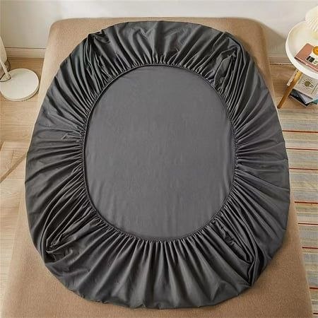 Простыня на резинке - 180x200x25 cм - Серая - 11231
