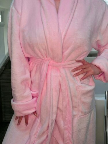 Халат - Микрофибра - Розовый - 11489