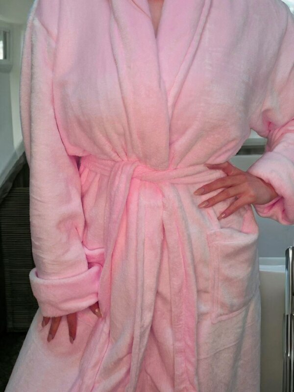 Халат - Микрофибра - Розовый - 11489