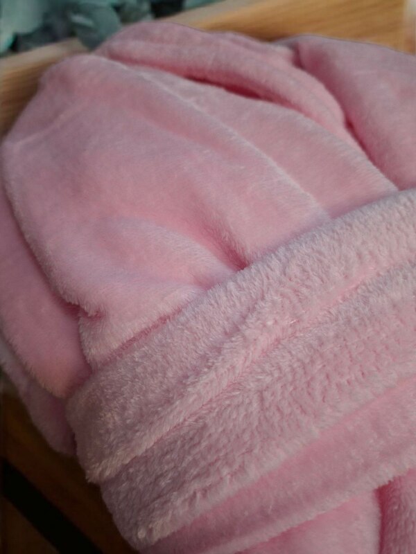 Халат - Микрофибра - Розовый - 11489