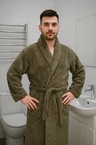 Халат - Микрофибра - Болотный - 11490