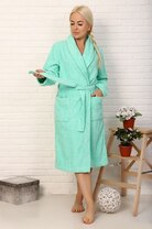 Халат - Микрофибра - Мятный - 11491