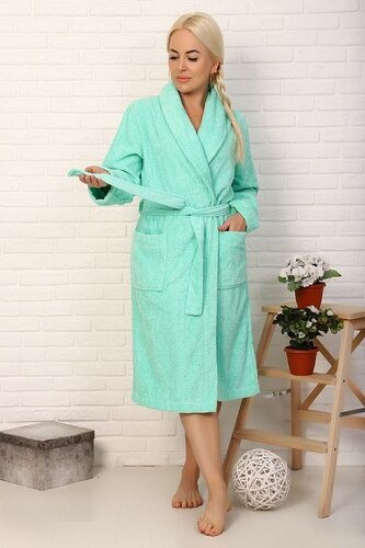 Хalat - Mikrofiber - Yalpiz - 11491