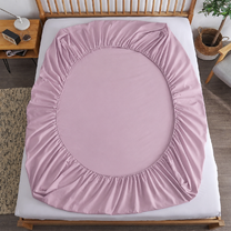 Простыня на резинке - 180x200x25 cм - Сиреневая - 11331
