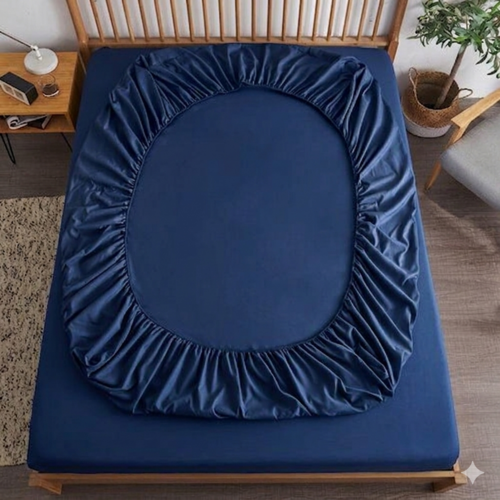 Простыня на резинке - 180x200x25 cм - Синий - 11635