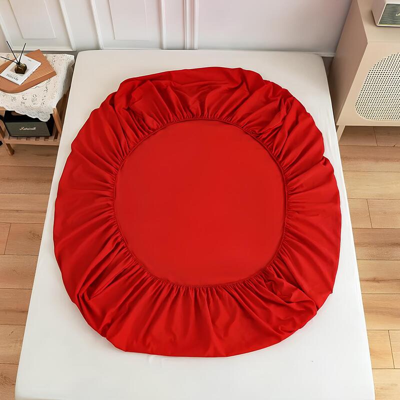 Простыня на резинке - 180x200x25 cм - Красная - 11411