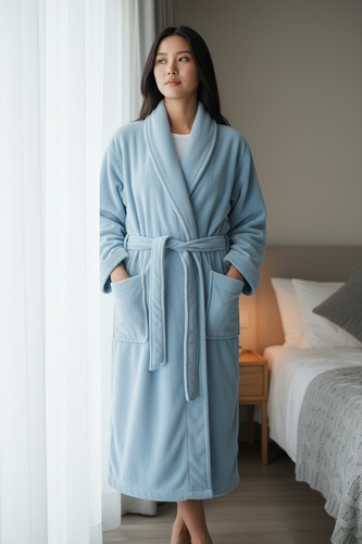 Хalat - Mikrofiber - Moviy - 11571