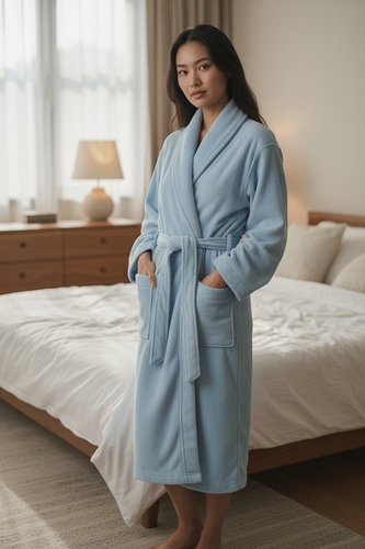 Хalat - Mikrofiber - Moviy - 11571