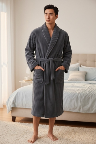 Хalat - Mikrofiber -  Kul rang - 11572