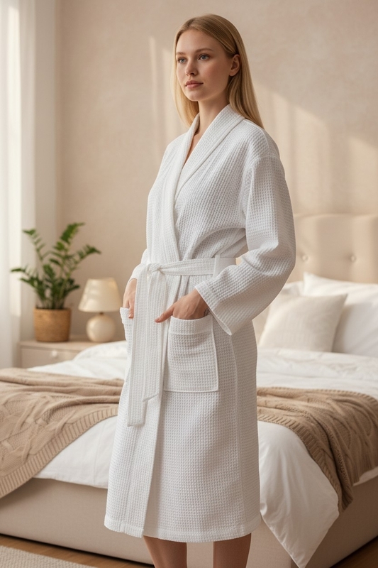 Хalat - vafli - oq - 11284