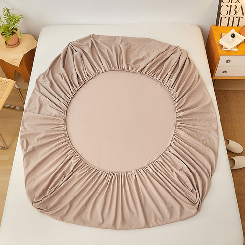 Простыня на резинке - 140x200x25 cм - Бежевая - 11473