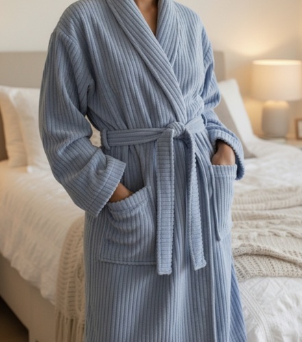 Хalat - Mikrofiber - Moviy - 11515